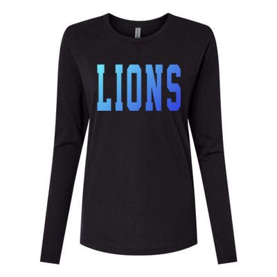 Lions Gift Womens Cotton Relaxed Long Sleeve T-Shirt