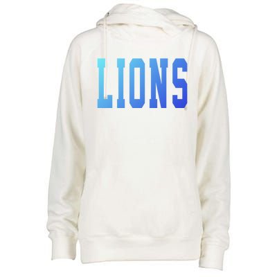 Lions Gift Womens Funnel Neck Pullover Hood