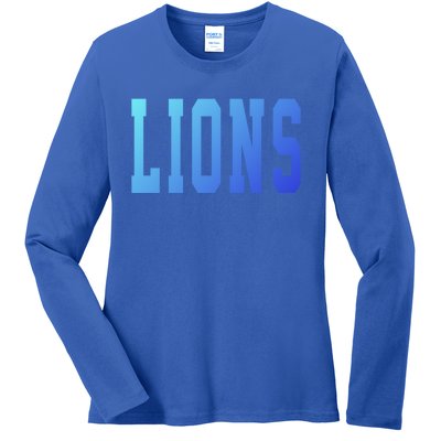 Lions Gift Ladies Long Sleeve Shirt