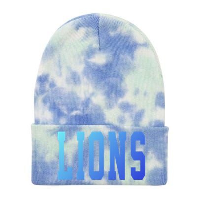 Lions Gift Tie Dye 12in Knit Beanie