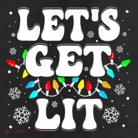 LetS Get Lit Funny Christmas Lights Xmas Pajamas Holiday Adult Drive Performance Visor