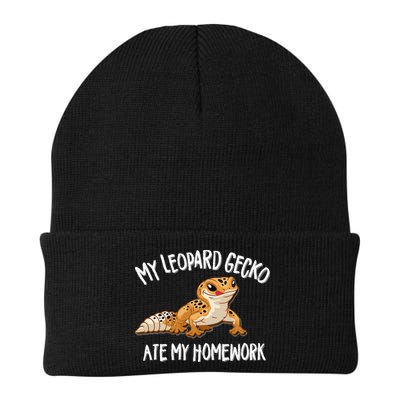 Leopard Gecko Knit Cap Winter Beanie