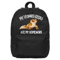 Leopard Gecko 16 in Basic Backpack