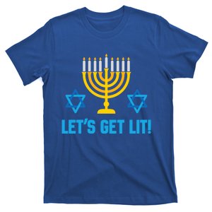 Lets Get Lit Hanukkah Funny Happy Hanukkah Gift T-Shirt