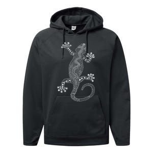 Lizard Gift Lizard Lover Gift Performance Fleece Hoodie