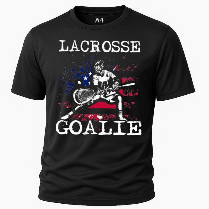 Lacrosse Goalie Lax Goalkeeper Cooling Performance Crew T-Shirt