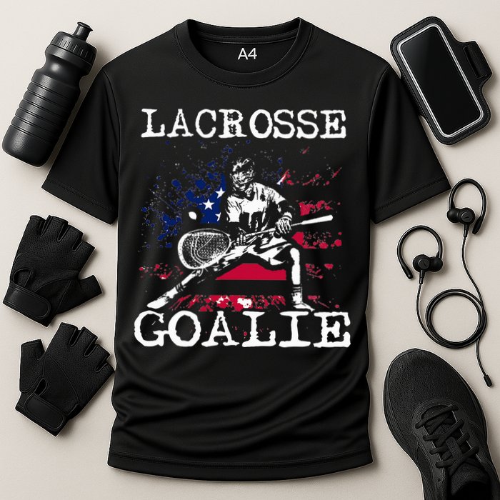 Lacrosse Goalie Lax Goalkeeper Cooling Performance Crew T-Shirt