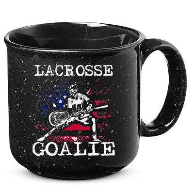 Lacrosse Goalie Lax Goalkeeper 15oz Campfire Ceramic Mug