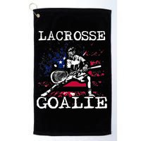 Lacrosse Goalie Lax Goalkeeper Golf Towel