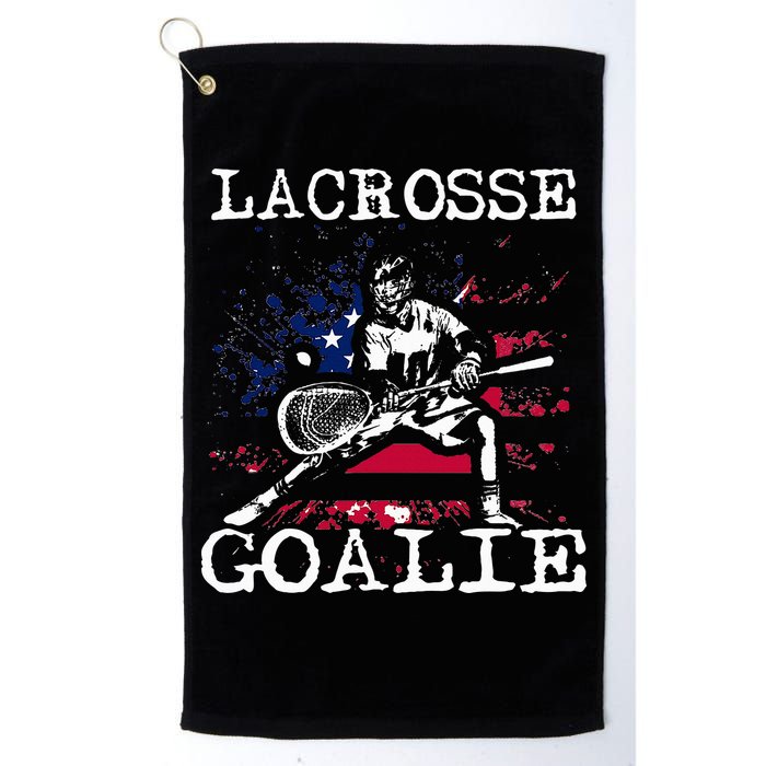 Lacrosse Goalie Lax Goalkeeper Golf Towel