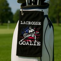 Lacrosse Goalie Lax Goalkeeper Golf Towel