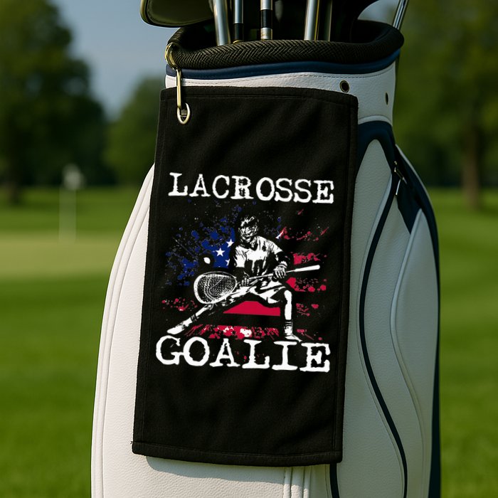 Lacrosse Goalie Lax Goalkeeper Golf Towel