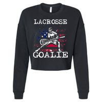 Lacrosse Goalie Lax Goalkeeper Cropped Pullover Crew