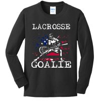 Lacrosse Goalie Lax Goalkeeper Kids Long Sleeve Shirt