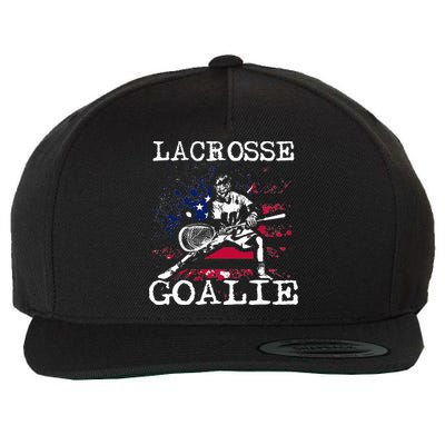 Lacrosse Goalie Lax Goalkeeper Wool Snapback Cap