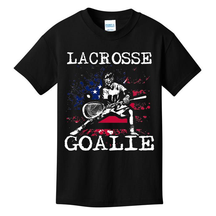 Lacrosse Goalie Lax Goalkeeper Kids T-Shirt