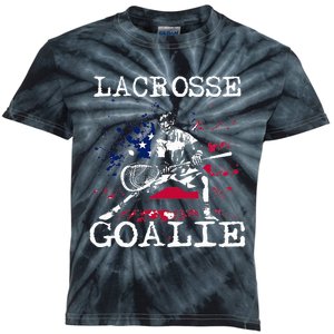 Lacrosse Goalie Lax Goalkeeper Kids Tie-Dye T-Shirt