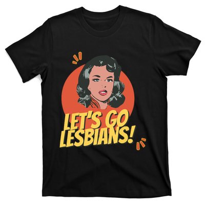 Lets Go Lesbians! Retro Lesbian Subtle T-Shirt