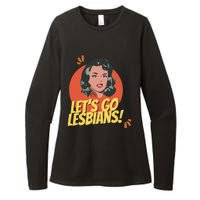 Lets Go Lesbians! Retro Lesbian Subtle Womens CVC Long Sleeve Shirt