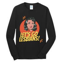 Lets Go Lesbians! Retro Lesbian Subtle Tall Long Sleeve T-Shirt