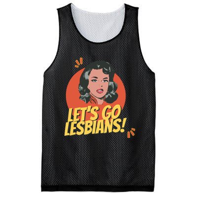 Lets Go Lesbians! Retro Lesbian Subtle Mesh Reversible Basketball Jersey Tank