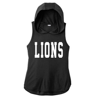 Lions Gift Ladies PosiCharge Tri-Blend Wicking Draft Hoodie Tank