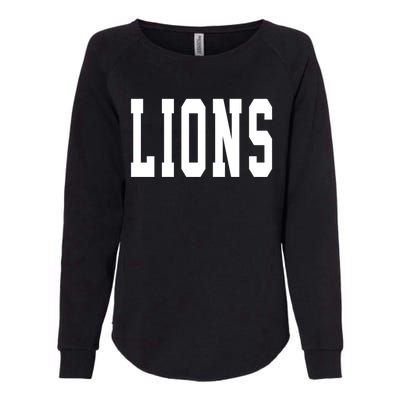 Lions Gift Womens California Wash Sweatshirt