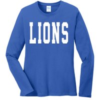 Lions Gift Ladies Long Sleeve Shirt