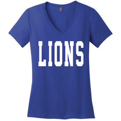 Lions Gift Women's V-Neck T-Shirt