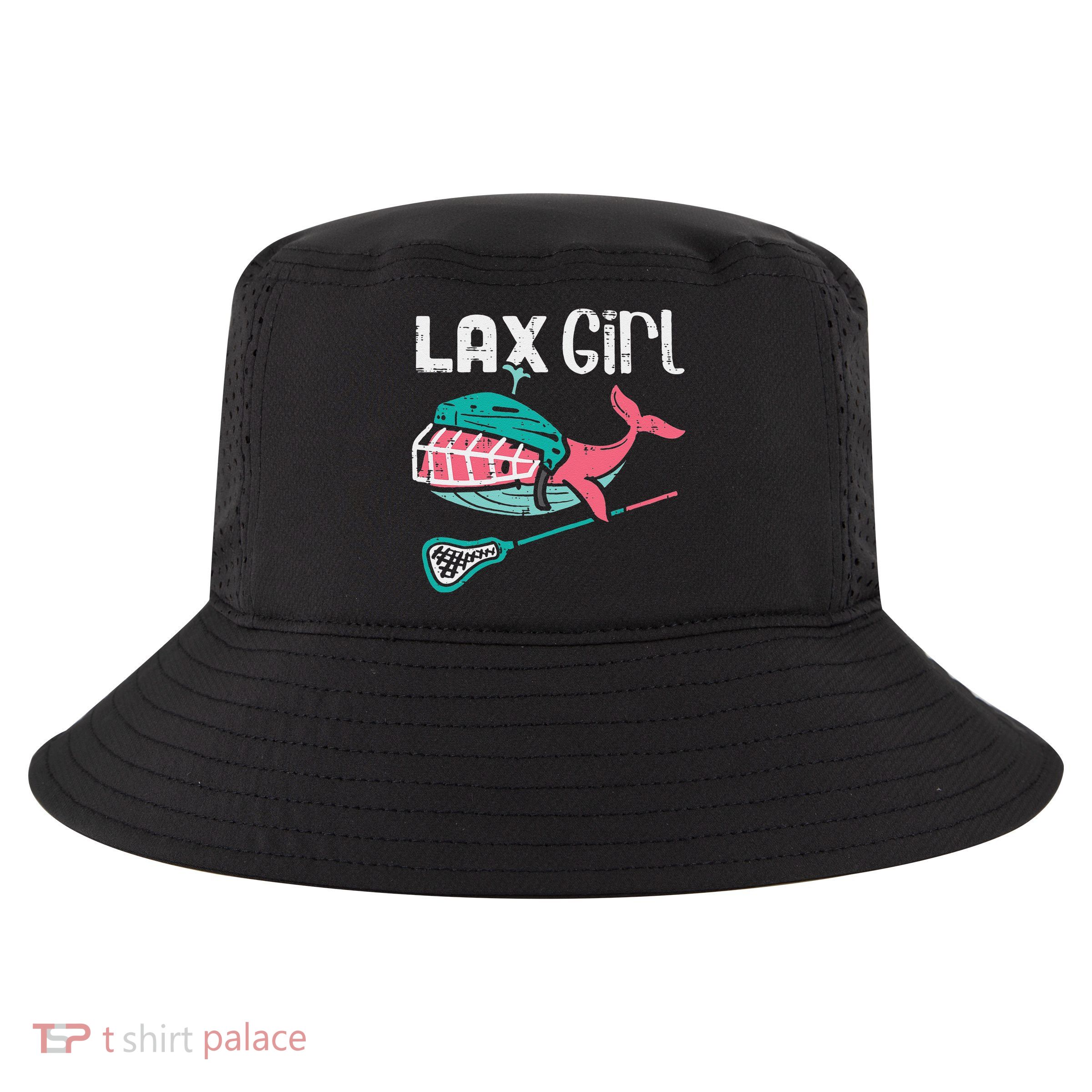 Lax Girl Lacrosse Whale Cute Sport Player Goalie Cool Comfort Performance Bucket Hat