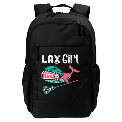 Lax Girl Lacrosse Whale Cute Sport Player Goalie Backpack