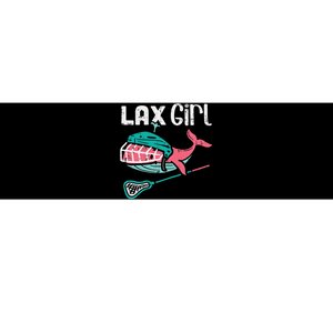 Lax Girl Lacrosse Whale Cute Sport Player Goalie Bumper Sticker