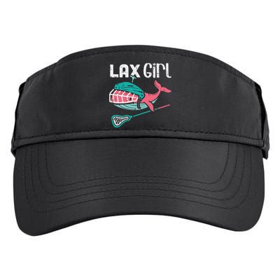 Lax Girl Lacrosse Whale Cute Sport Player Goalie Adult Drive Performance Visor
