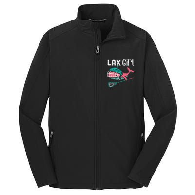 Lax Girl Lacrosse Whale Cute Sport Player Goalie Core Soft Shell Jacket