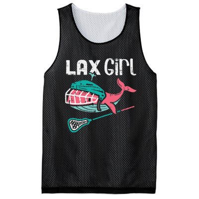 Lax Girl Lacrosse Whale Cute Sport Player Goalie Mesh Reversible Basketball Jersey Tank