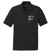 Lax Girl Lacrosse Whale Cute Sport Player Goalie PosiCharge RacerMesh Polo