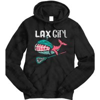 Lax Girl Lacrosse Whale Cute Sport Player Goalie Tie Dye Hoodie