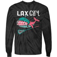 Lax Girl Lacrosse Whale Cute Sport Player Goalie Tie-Dye Long Sleeve Shirt