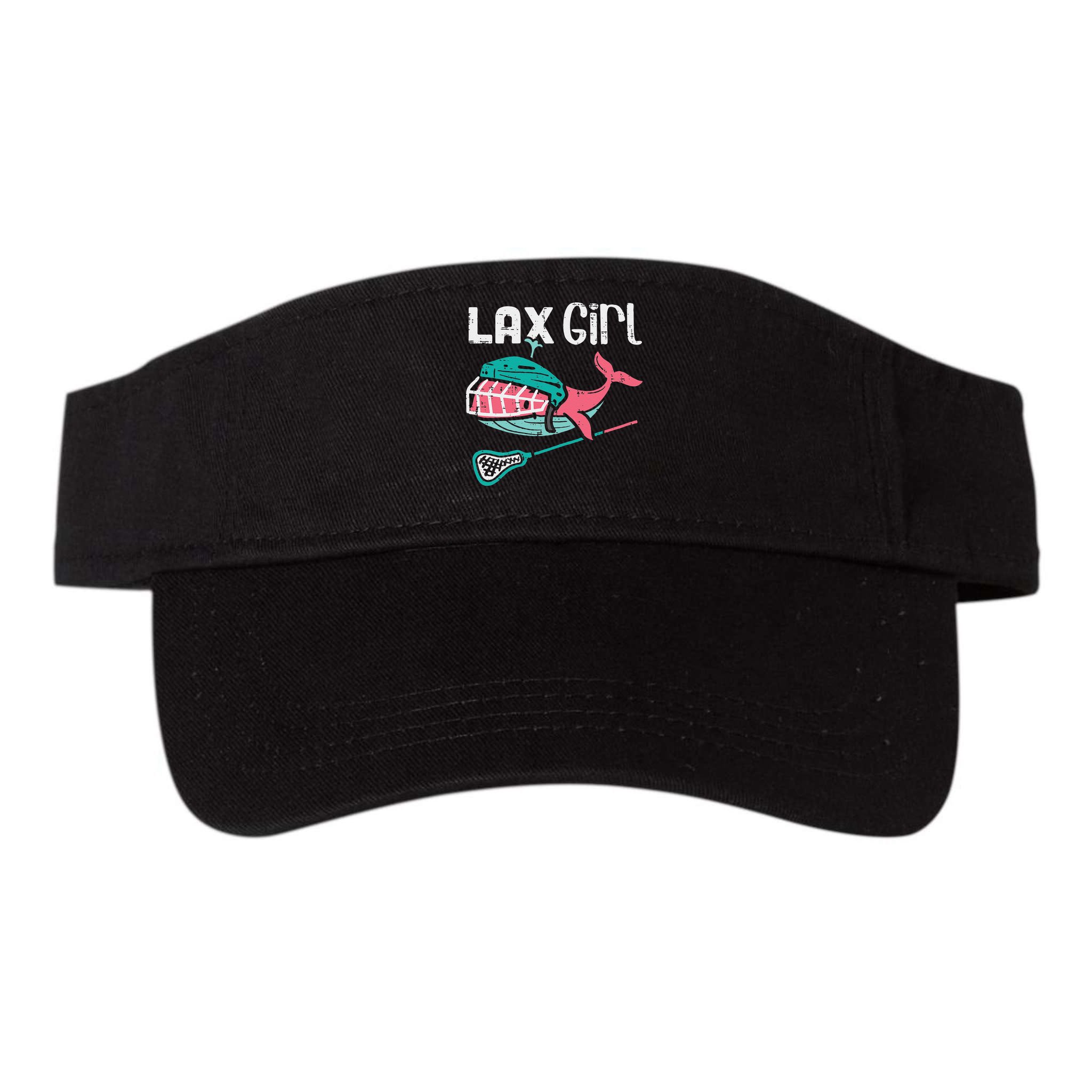 Lax Girl Lacrosse Whale Cute Sport Player Goalie Visor