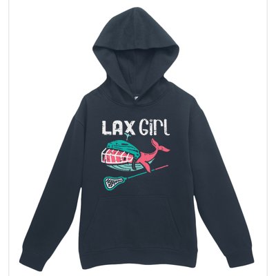 Lax Girl Lacrosse Whale Cute Sport Player Goalie Urban Pullover Hoodie