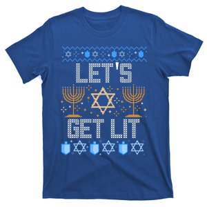 Lets Get Lit Orah Jewish Pun Ugly Hanukkah Chanukah Great Gift T-Shirt