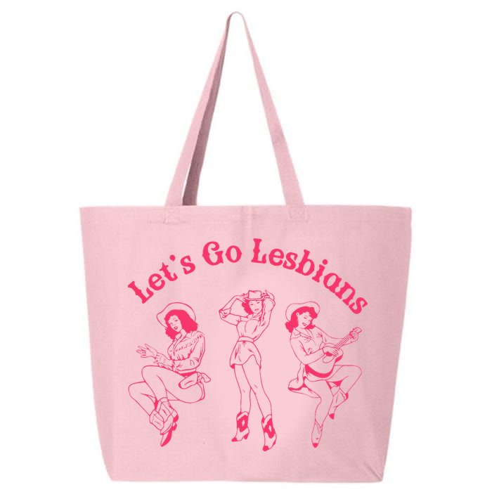 Lets Go Lesbians Western Cowgirls Lgbt Month 25L Jumbo Tote