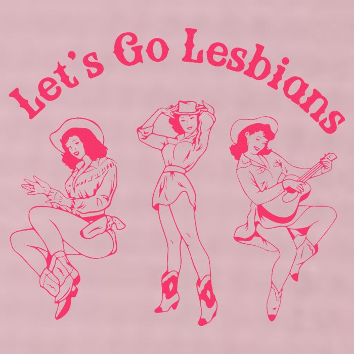Lets Go Lesbians Western Cowgirls Lgbt Month 25L Jumbo Tote