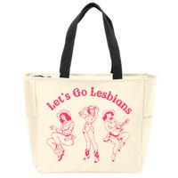 Lets Go Lesbians Western Cowgirls Lgbt Month Zip Tote Bag
