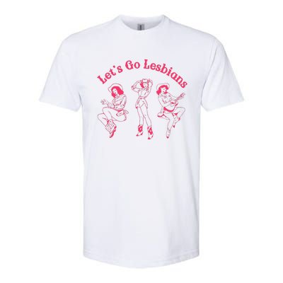 Lets Go Lesbians Western Cowgirls Lgbt Month Softstyle CVC T-Shirt