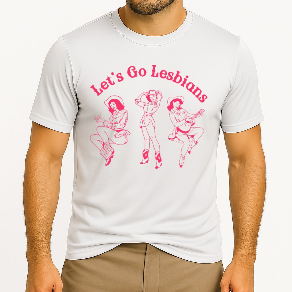 Lets Go Lesbians Western Cowgirls Lgbt Month Cooling Performance Crew T-Shirt