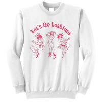 Lets Go Lesbians Western Cowgirls Lgbt Month Sweatshirt