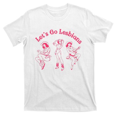 Lets Go Lesbians Western Cowgirls Lgbt Month T-Shirt