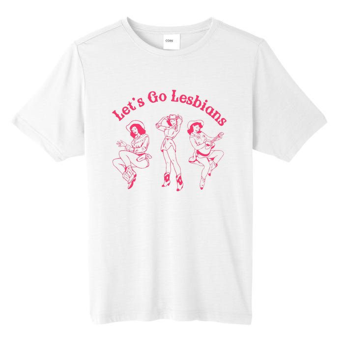 Lets Go Lesbians Western Cowgirls Lgbt Month Tall Fusion ChromaSoft Performance T-Shirt