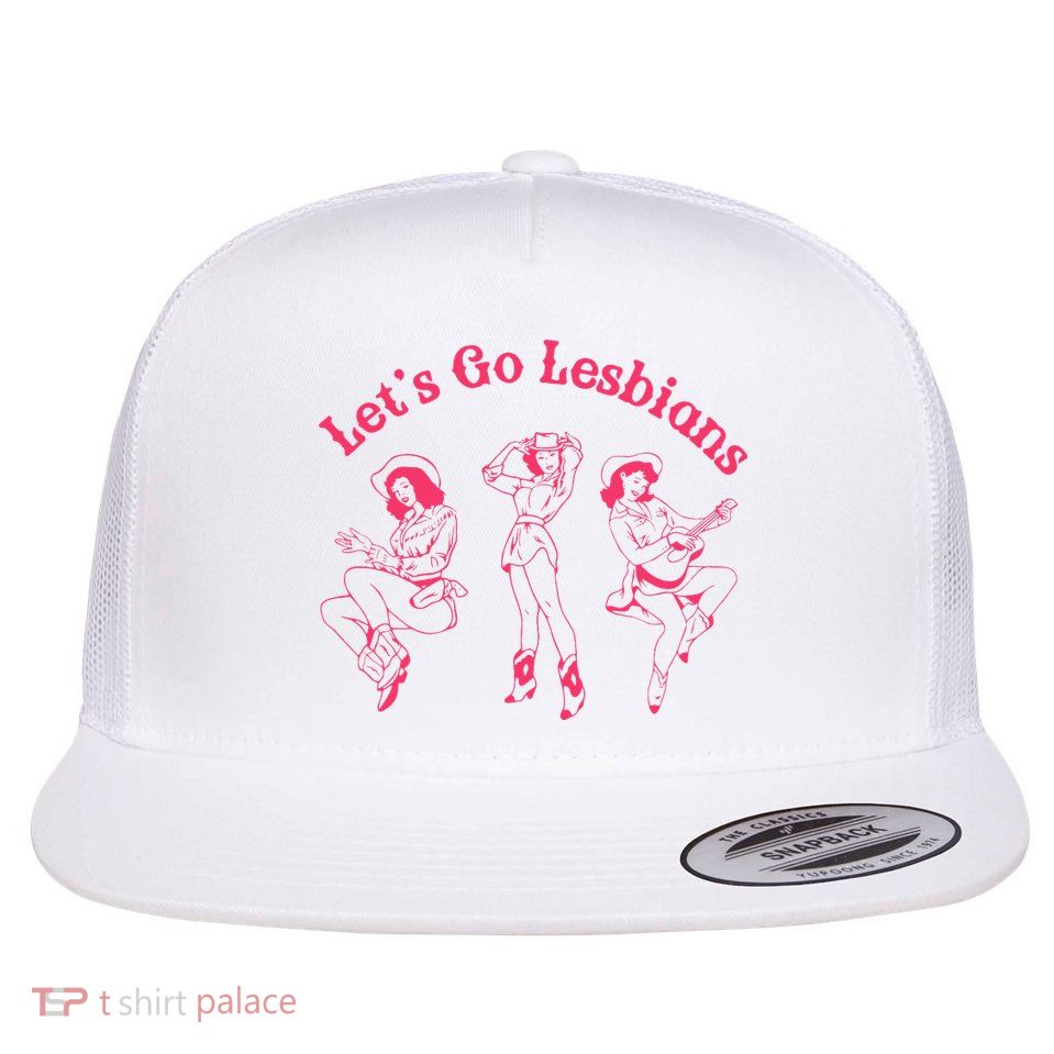 Lets Go Lesbians Western Cowgirls Lgbt Month Flatbill Hat
